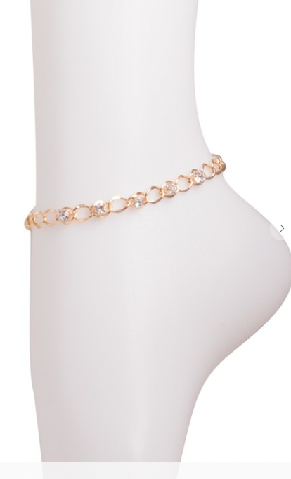 "Ice Me Out" Rhinestone Anklet